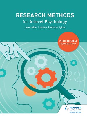 cover image of Research Methods for A-level Psychology